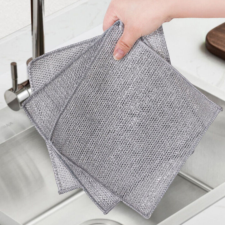 BowLift | Dishcloth made of silver wire