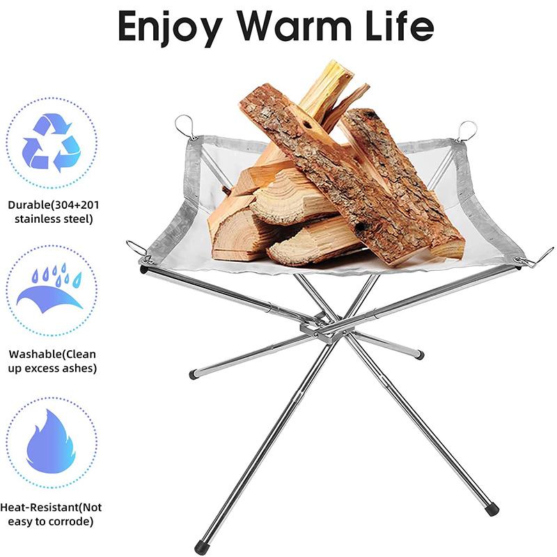 BowLift | Outdoor foldable fire pit rack