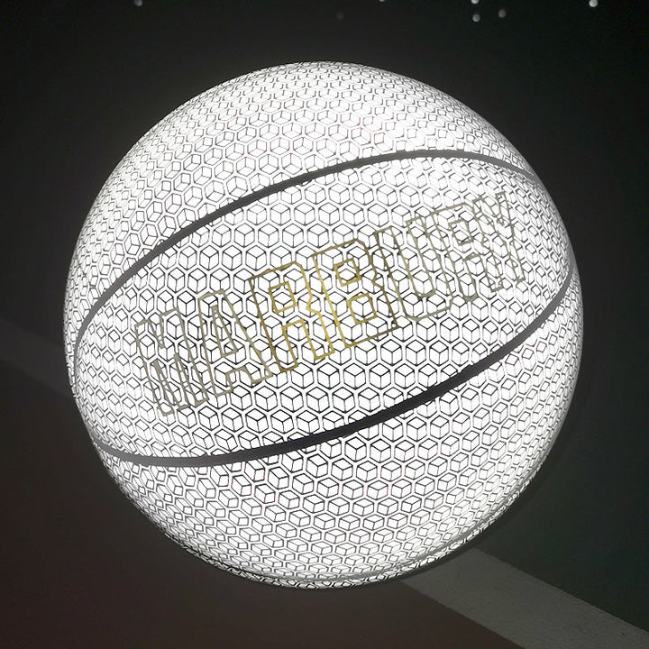 BowLift | Cool Luminous Basketball, with Standard Size, Soft Leather and Moderate Bounce