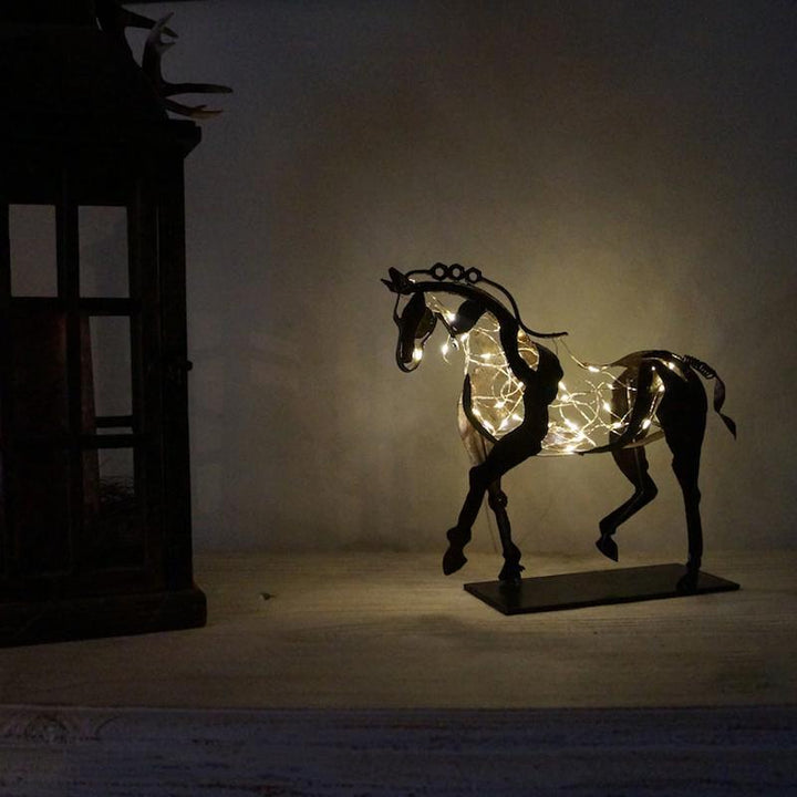 Hollow Metal Horse Ornament | Bowlift