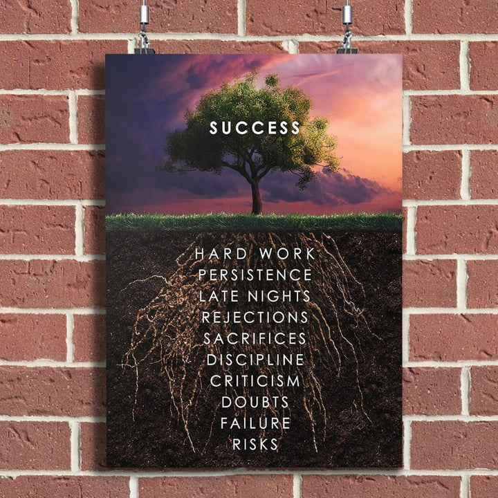 Success Canvas Wall Art