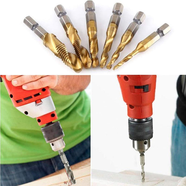 Set of 6 metric tap drill bits | Bowlift