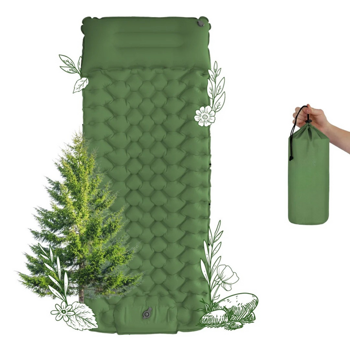 BowLift | AirLite Self-Inflating Sleeping Mat – Lightweight, Compact & 10 cm Thick Comfort