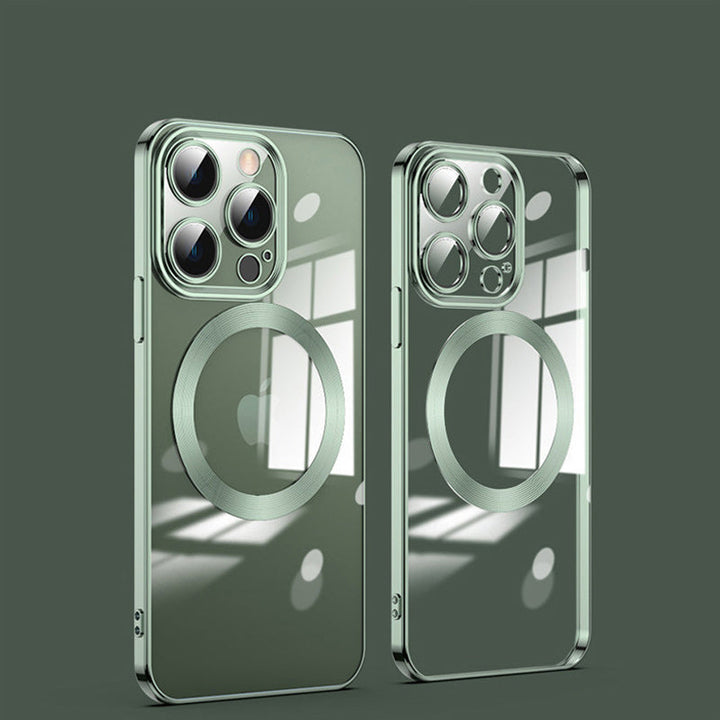 BowLift | Electroplating Wireless Magnetic Charging All-Inclusive Lens Case for iPhone