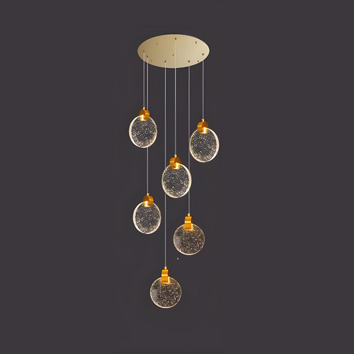 RayonsD’Or – Glass Ceiling Lamp for Elegant Atmosphere Bowlift