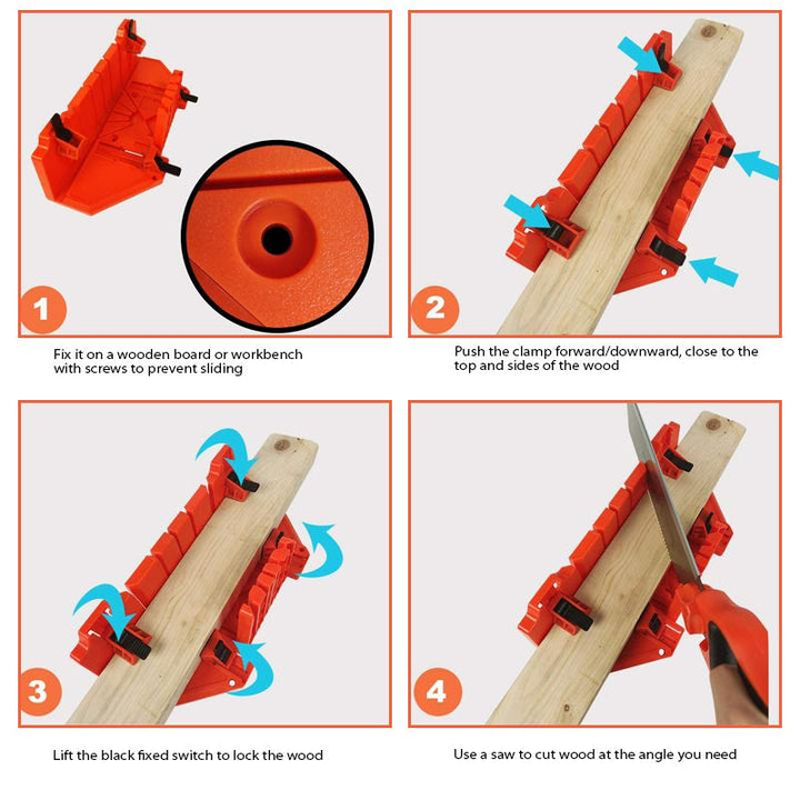 BowLift | Woodworking Saw Ark Clamps Miter Box
