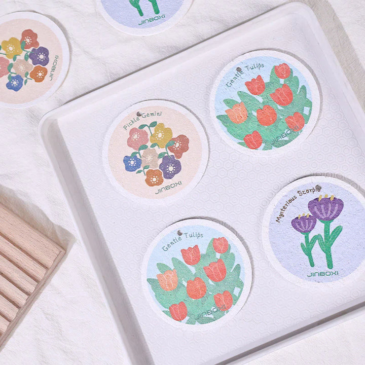 BowLift | Kitchen flower print wood pulp cotton cloth