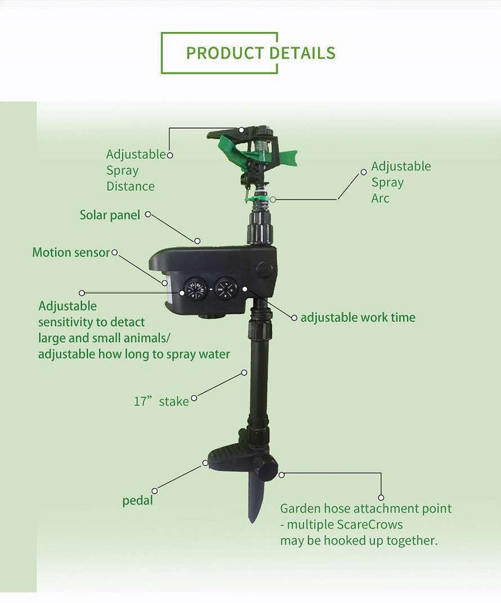 BowLift | Sprinkler system for garden irrigation – Adjustable irrigation sprinkler with stand base