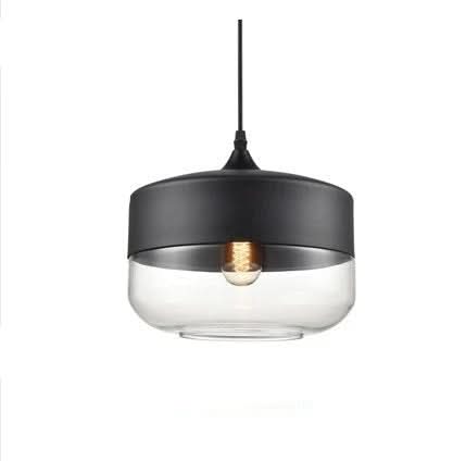 BowLift | Hand-Blown Glass & Wood Pendant Light Adjustable