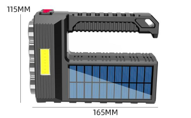 BowLift | Solar LED Flashlight – Waterproof, powerful handheld spotlight with lithium battery