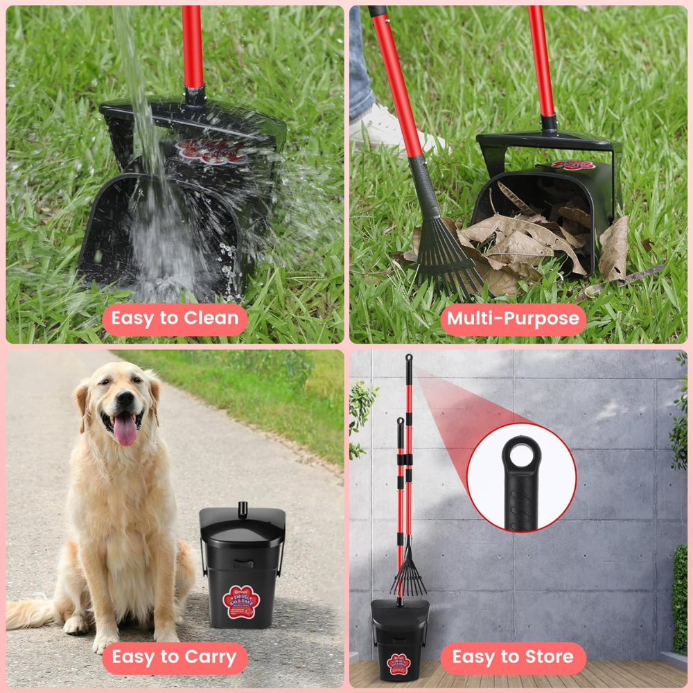 PetScoop Pro •  Heavy Duty Poop Scooper