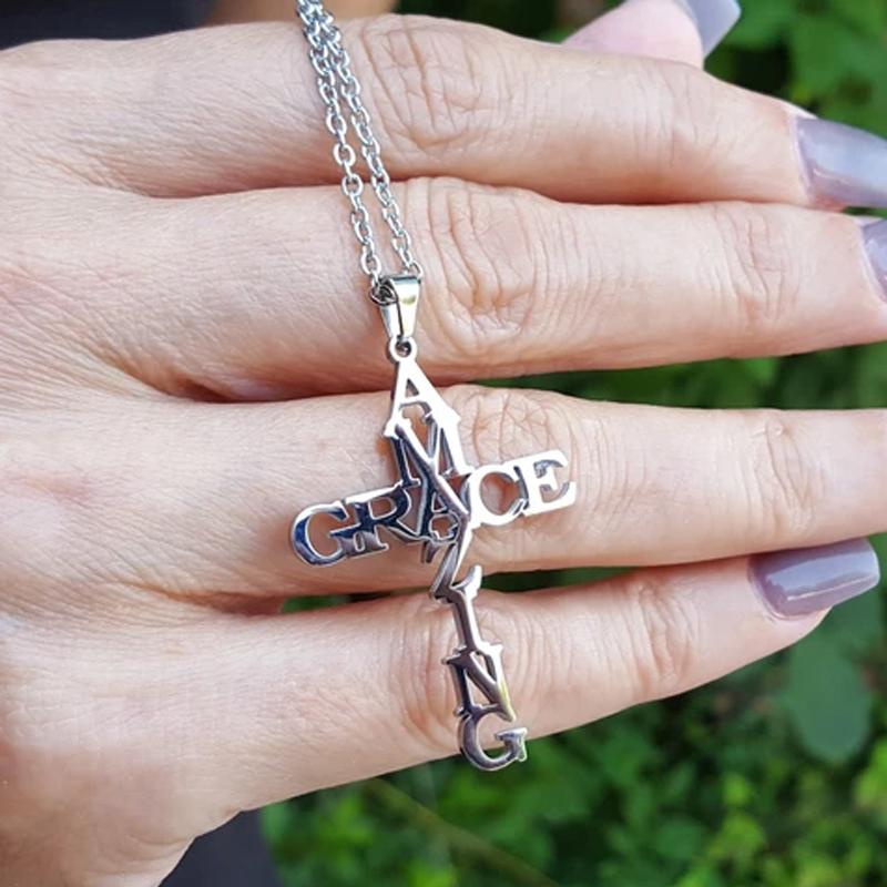 BowLift | Amazing Grace Cross Necklace