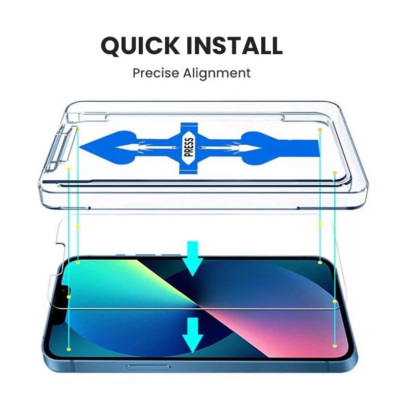 BowLift | Anti-Spy Screen Protector With Auto Alignment Kit For iPhone