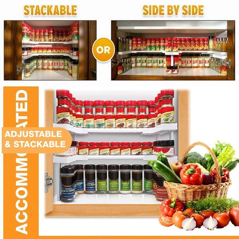 BowLift | Adjustable Two-Layer Spice Rack