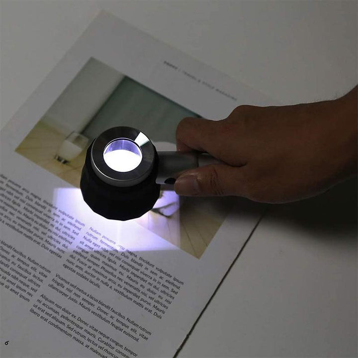 BowLift | 10X Magnifying Glass with Scale and LED Light