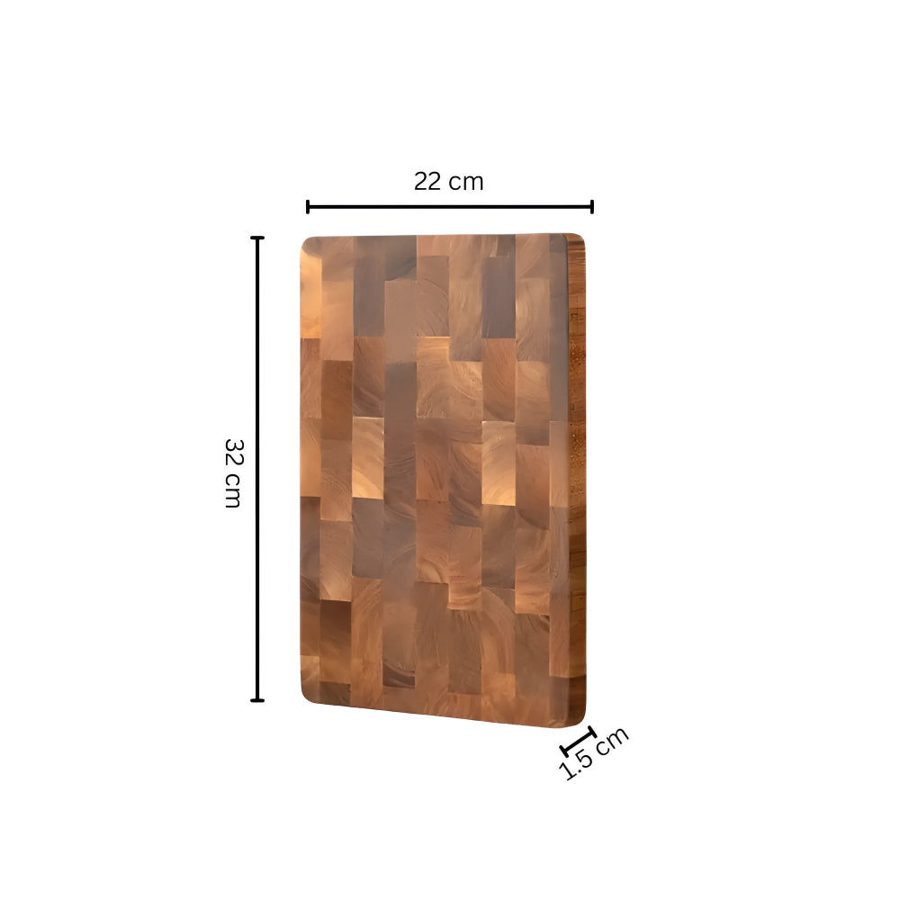 BowLift | Checkerboard Wooden Cutting Board