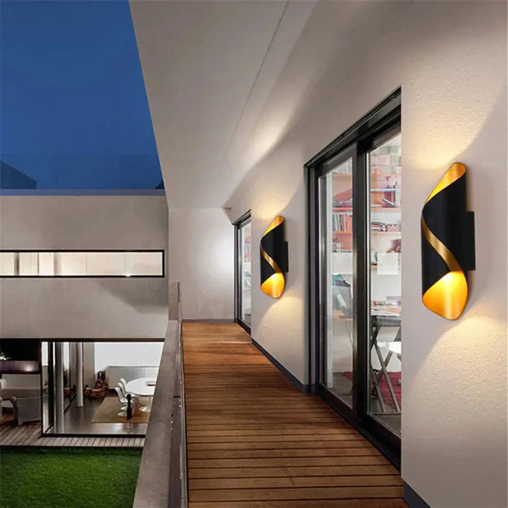 BowLift | VividAura – Sleek LED Wall Light for Stylish Outdoor Spaces
