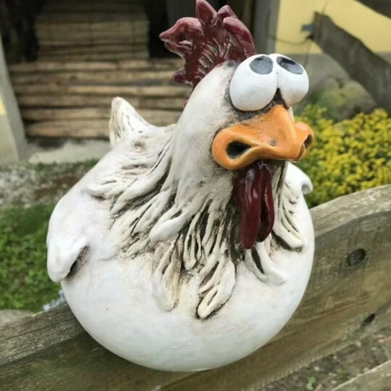 BowLift | Big Eye Hen Resin Handicraft