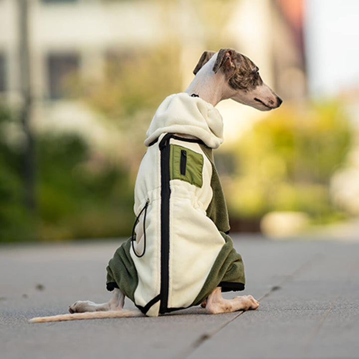 BowLift | Full Protection Polar Fleece Dog Overall with Removable Collar