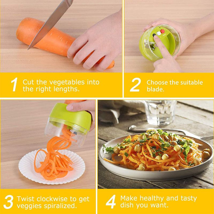 BowLift | Handheld Spiral Cutter Vegetable Slicer