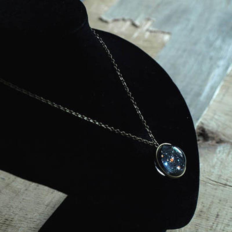 BowLift | Double-Sided Glass Galaxy Necklace