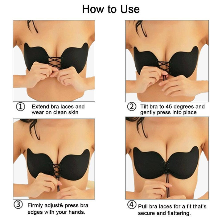 BowLift | Strapless Push Up Self-adhesive Bra