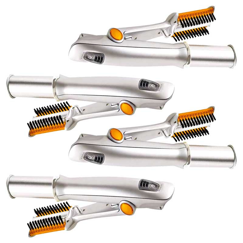 2-in-1 Rotating Hair Brush for Straightening and Styling