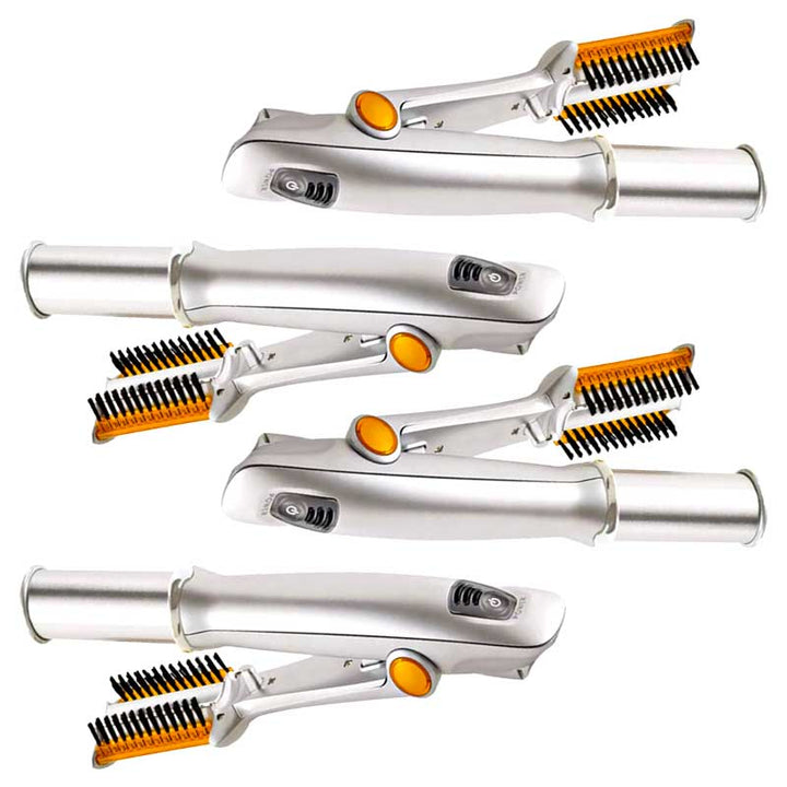 2-in-1 Rotating Hair Brush for Straightening and Styling
