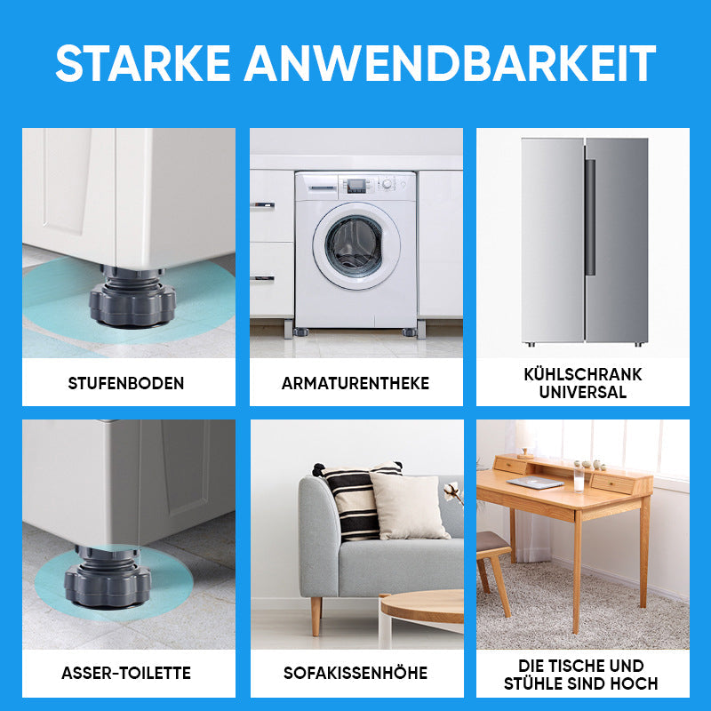 BowLift | 4 piece height-adjustable washing machine stand