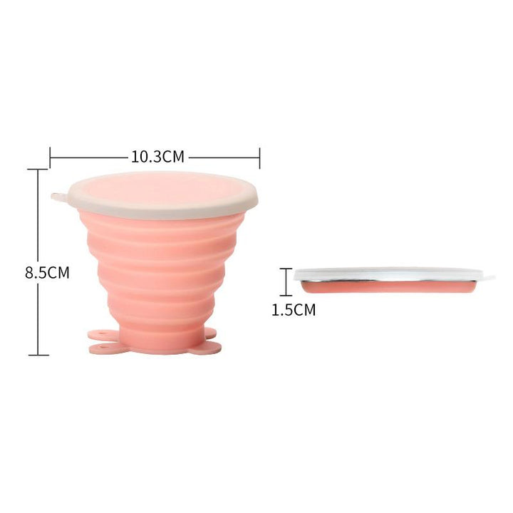 BowLift | Silicone foldable water glasses with lid