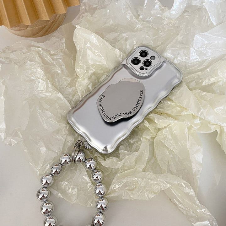 BowLift | Matte Silver Ball Bracelet Air Cushion Case for iPhone