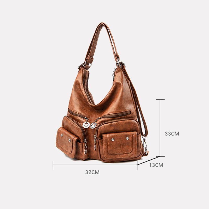 BowLift | Multi-Pocket Vintage Shoulder Bag