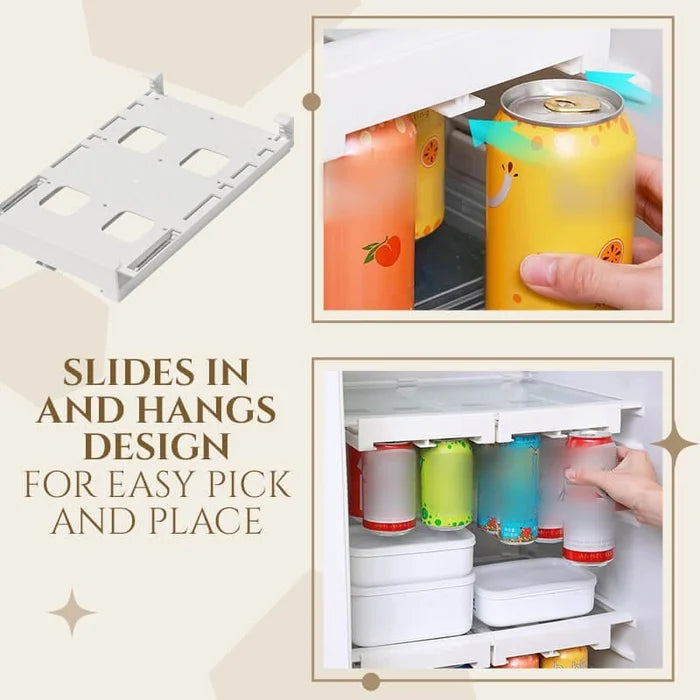 BowLift | Hanging Soda Can Storage Rack For Fridge
