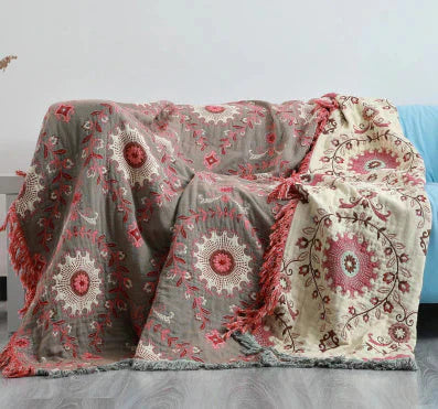 BowLift | Reversible Scandinavian Blanket with Bird Design