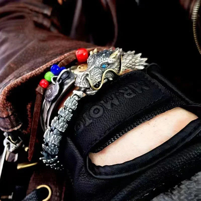 BowLift | Silver Handmade Dragon Chain Bracelet
