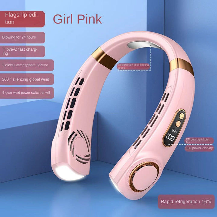 BowLift | Digital Display Wearable Neck Fan