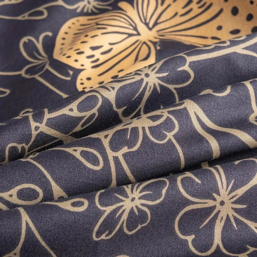 BowLift | Valora Midnight Butterfly Duvet Cover | 3pcs Set