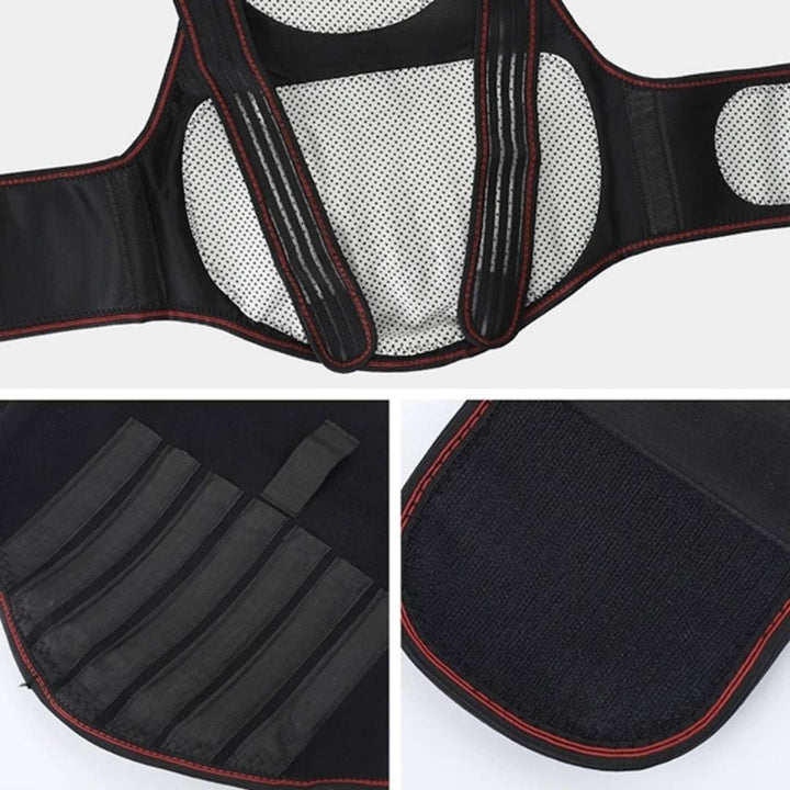 BowLift | Self-Heating Back Support Brace | Adjustable Heated Posture Corrector for Back Pain Relief & Improved Posture