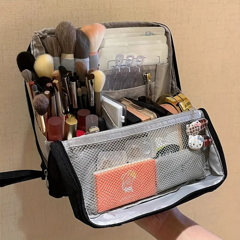 BowLift | Makeup Organizer Bag | Travel Cosmetic Case with Compartments | Waterproof & Structured Design