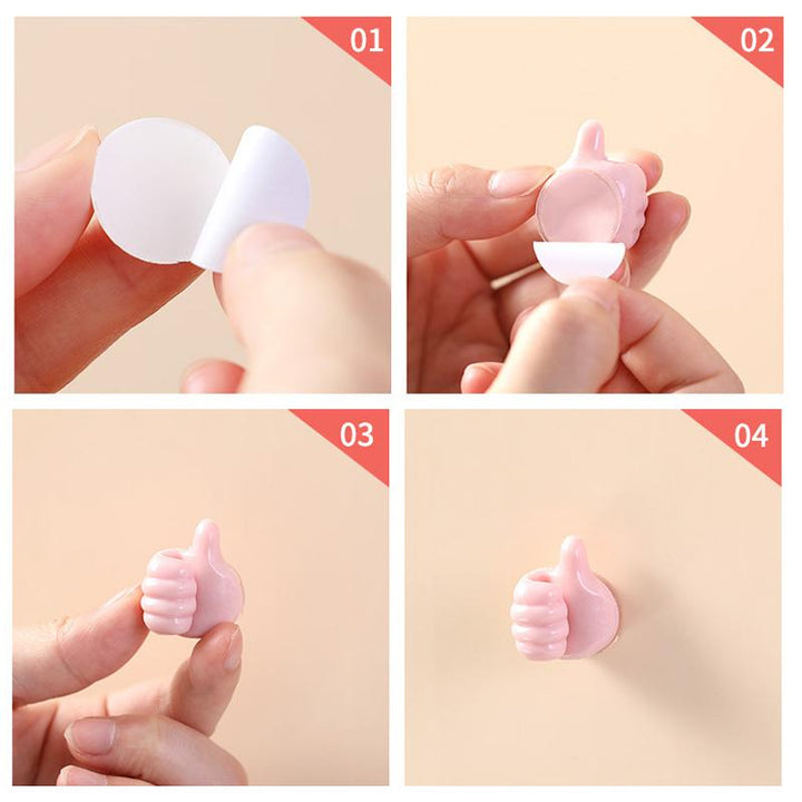 BowLift | Small Hand Hook with Glue, 4 Pieces