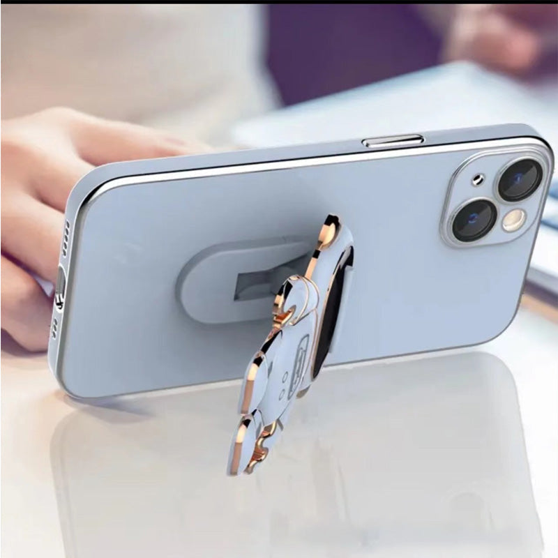 BowLift | 6D Plating Astronaut Hidden Stand Case Cover For IPhone