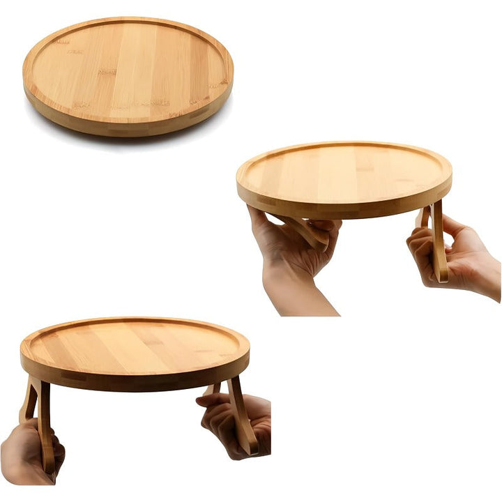BowLift | Wooden Sofa Armrest Side Table