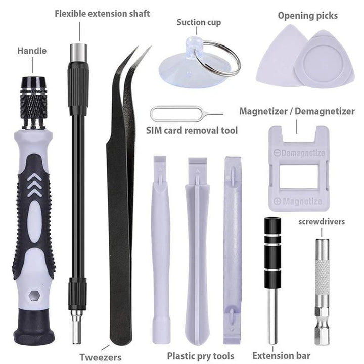 BowLift | Multi-Functional Extra Hard 115 in 1 Screwdriver Set