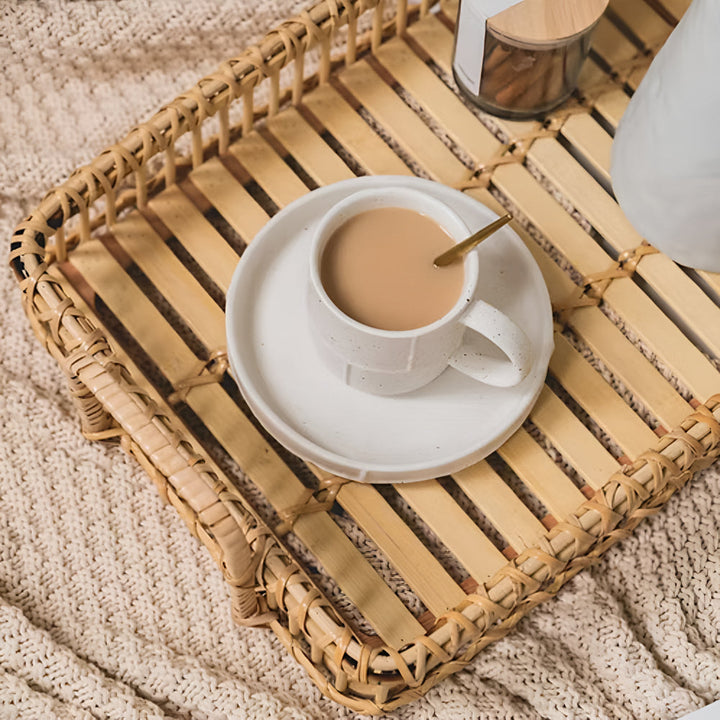 BowLift | Rustic Weave Rattan Tray