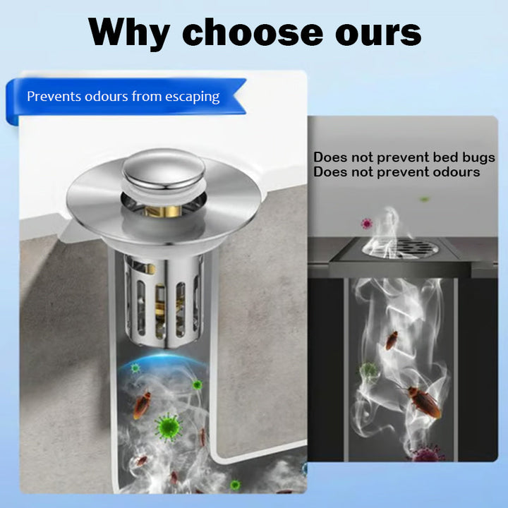 BowLift | 2-in-1 Bathroom Pop-Up Sink Stopper