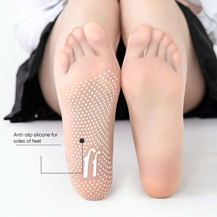 BowLift | Spring Summer Invisible Non-Slip Crystal Silk Socks