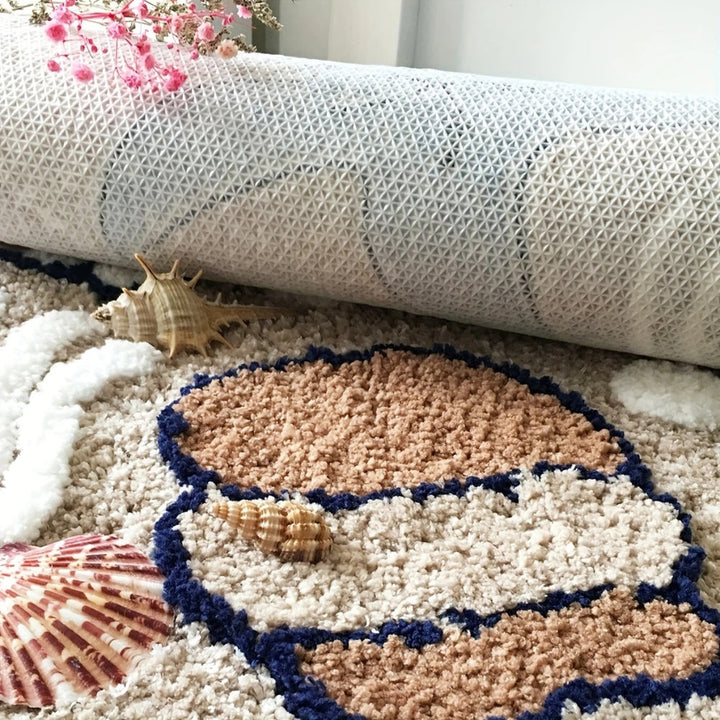 BowLift | Fluffy Semicircle Non-Slip Bath Mat