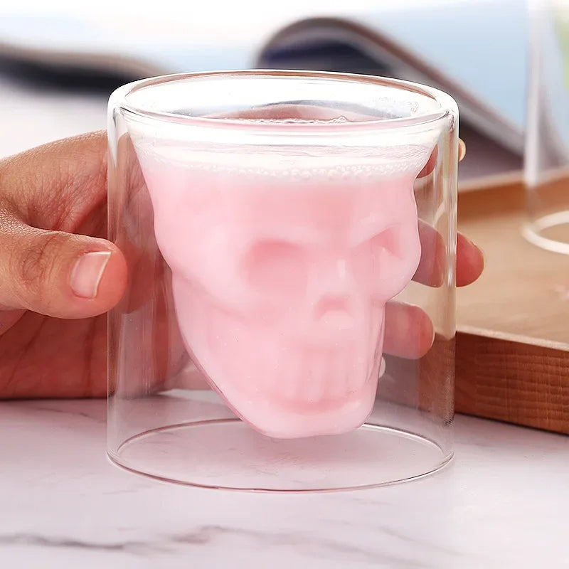 BowLift | 3D Skull Head Double Drinking Glass