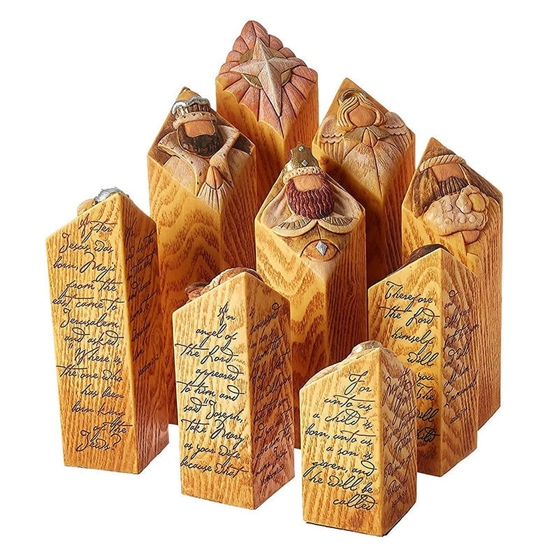 Heaven Nativity Tree Pillar Statues | Bowlift