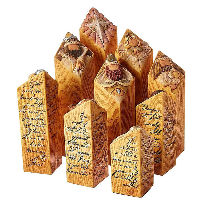 Heaven Nativity Tree Pillar Statues | Bowlift